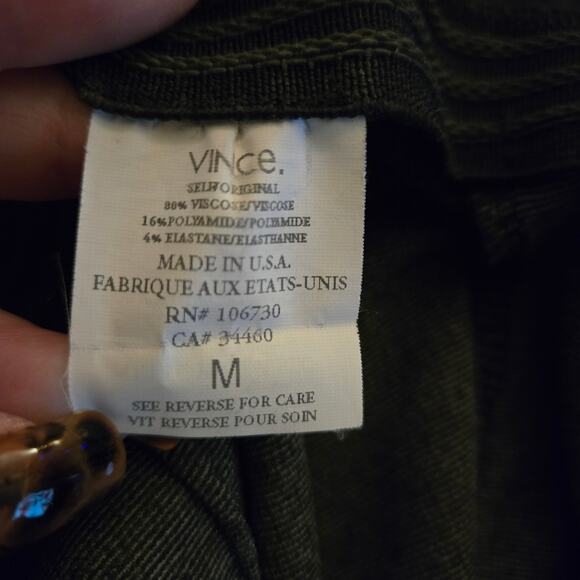 Vince Stretch Knit Elastic Waist Pull On Pant Charcoal M Elevated Casual Comfort - Picture 8 of 9